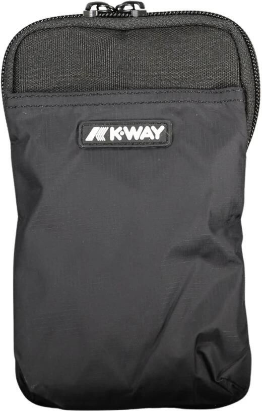 K-way Zwarte Schoudertas met Verstelbare Band Black Unisex