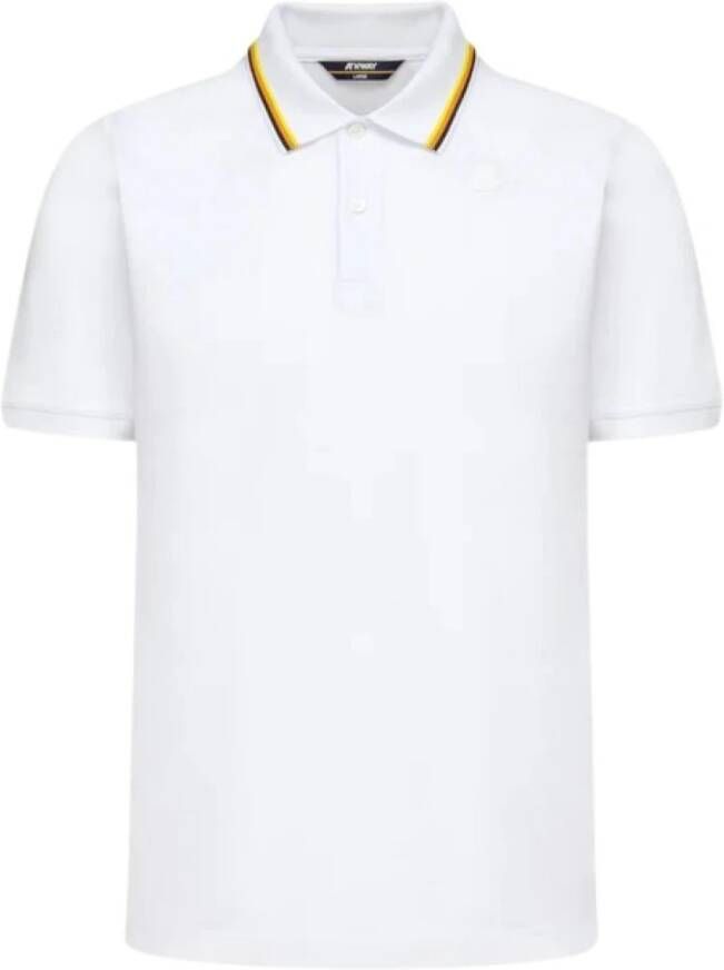 K-way Klassieke Polo Shirt White Heren