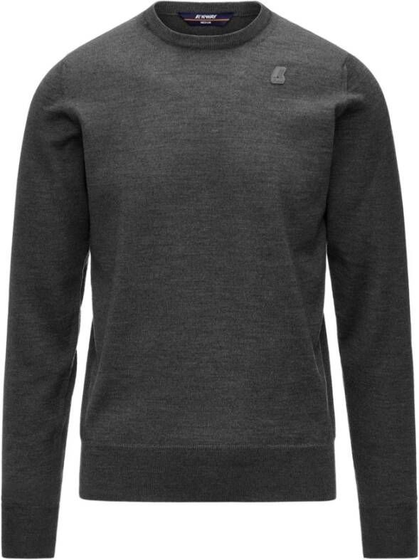 K-way Grijze Melange Sweatshirt voor Heren Gray Heren