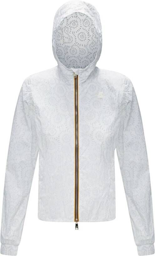 K-way Stijlvolle zip-through hoodie voor vrouwen White Dames