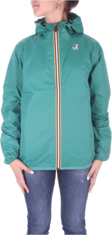 K-way Urban Waterproof Hooded Jacket Green Heren