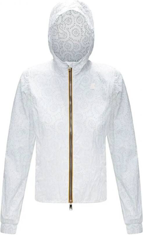 K-way Stijlvolle zip-through hoodie voor vrouwen White Dames