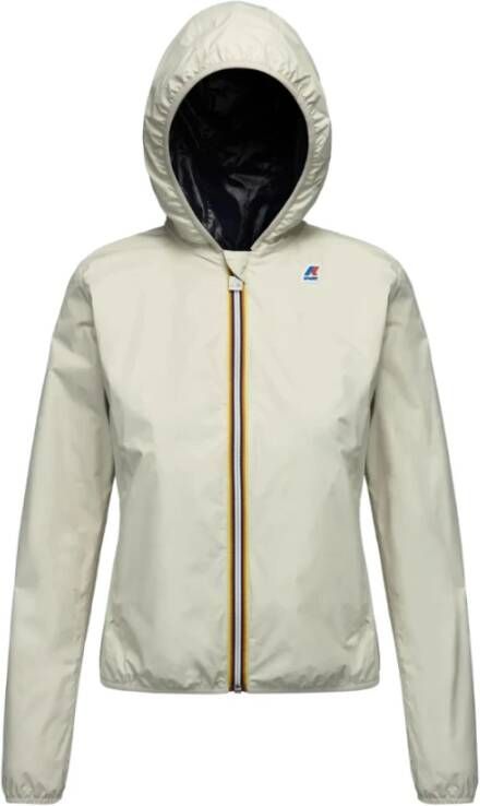 K-way Corto Lily Plus.2 Double Beige Ltblue Damesjas Beige Dames