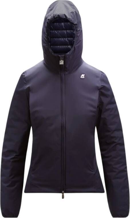 K-way Lily Thermo Light Double Jas Blauw Dames