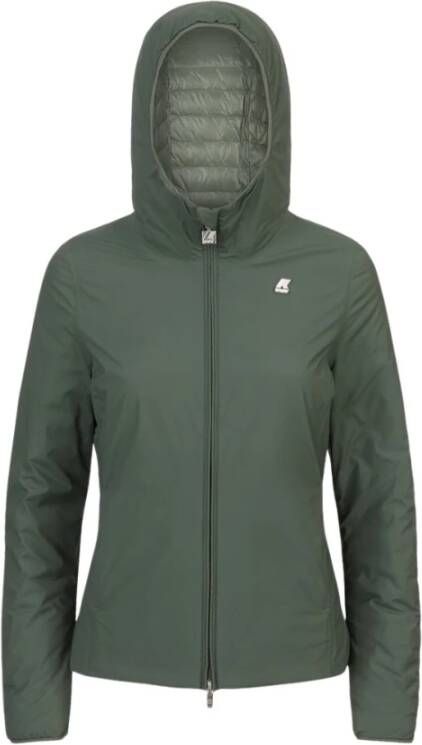 K-way Lily Thermo Light Double Jas Groen Dames