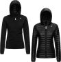K-way Lily Thermo Light Double Omkeerbare Jas Zwart Dames - Thumbnail 4