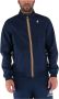 K-way Heren Nylon Jas met Koreaanse Kraag en Ritssluiting Blue Heren - Thumbnail 6