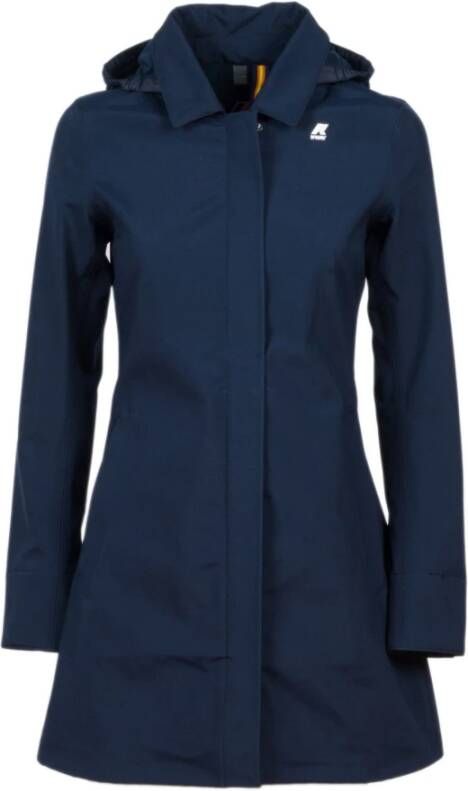 K-way Mathy Coat Blauw Dames