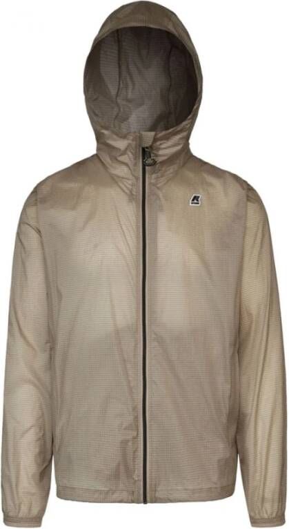 K-way Nylon Cleon Rits Trui Beige Heren