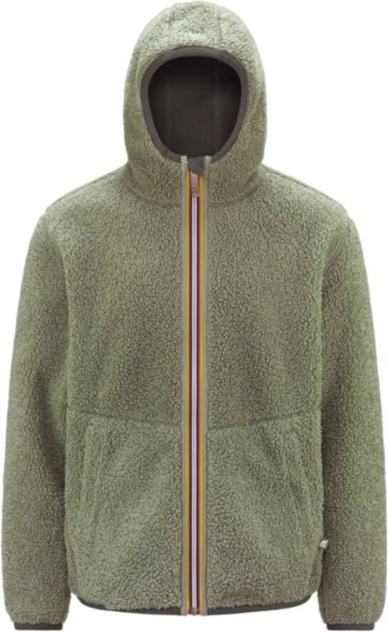 K-way Omkeerbare Sherpa Jas Roboto Stijl Green Heren