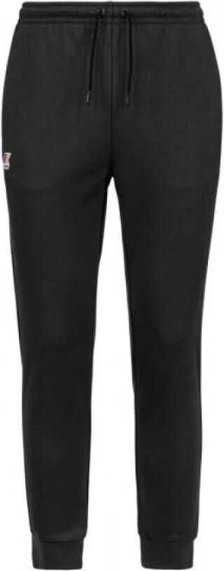 K-way Zwarte technische broek met elastische taille Black Heren