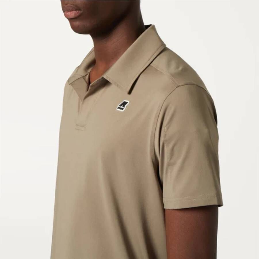 K-way Polo Shirt Beige Heren