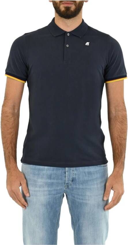 K-way Polo Shirt Blauw Heren