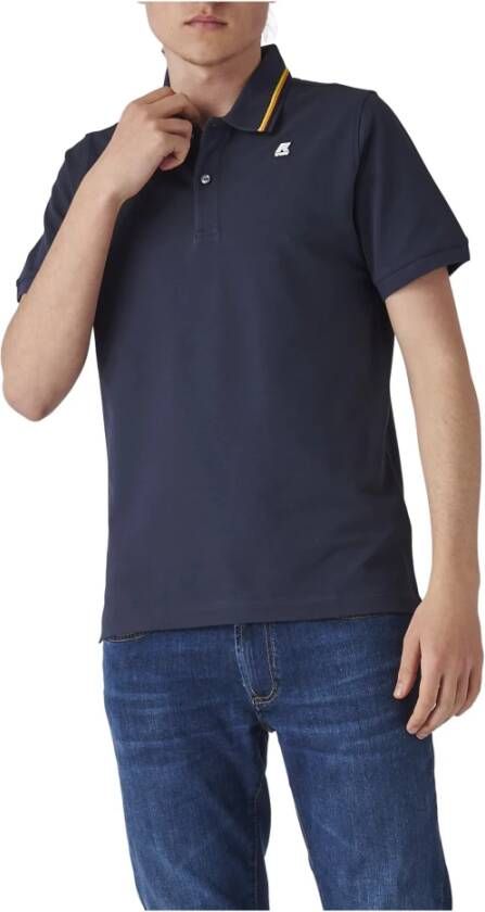 K-way Polo Shirt Blauw Heren