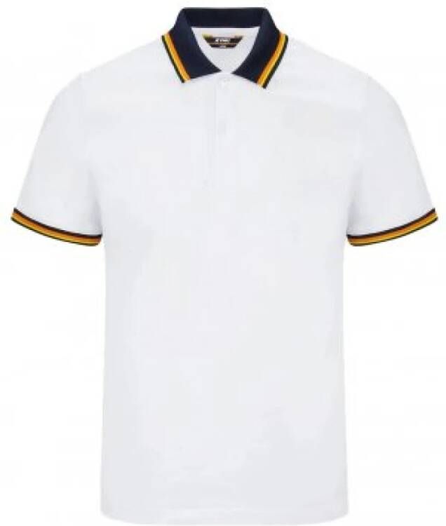 K-way Tijdloze Polo Shirts voor Heren White Heren