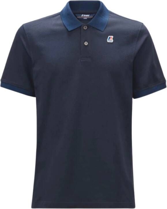 K-way Stijlvolle Polo Shirt voor Heren Blauw Heren