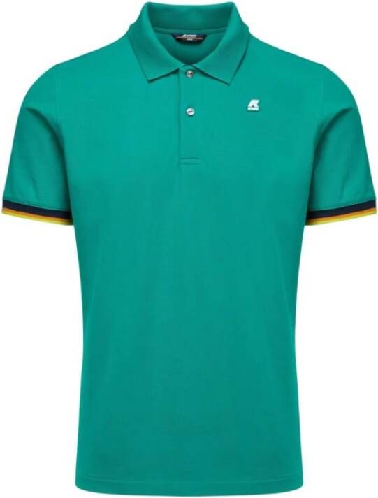 K-way Stijlvolle Katoenen Polo Shirt Green Heren