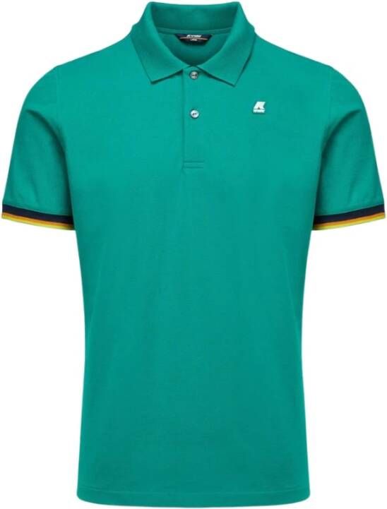 K-way Stijlvolle Katoenen Polo Shirt Green Heren