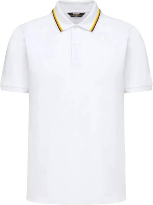 K-way Klassieke Polo Shirt White Heren