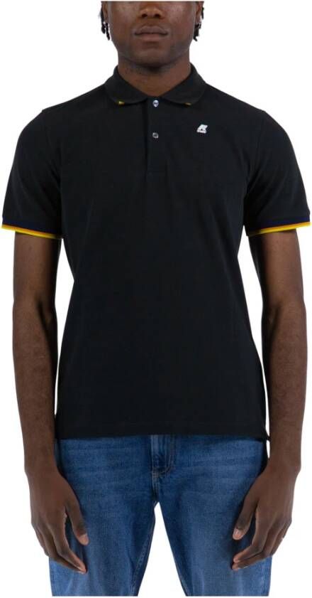 K-way Polo Shirts Zwart Heren