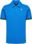 K-way Royal Blue Polo Shirt voor Heren Blauw Heren - Thumbnail 1