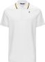 K-way Polo Jude Stripes White Heren - Thumbnail 1