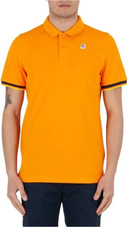 K-way Punk Polo Shirt Oranje Heren