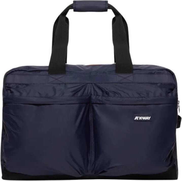 K-way Reistas Blauw Contrast Details Rits Blue
