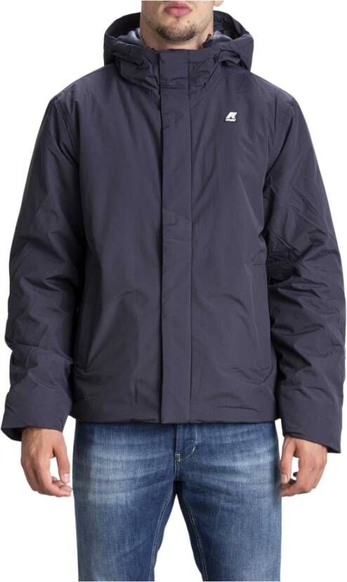 K-way Waterproof High Collar Jacket Grijs Heren