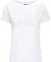 K-way Katoenen T-shirt met Applique Logo White Dames - Thumbnail 1