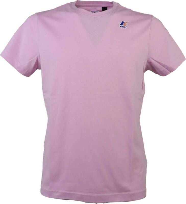 K-way Roze T-Shirt Pink Heren