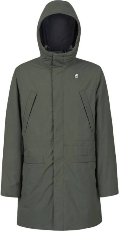 K-way Slimfit Ripstop Marmot Parka Jas Blauw Heren
