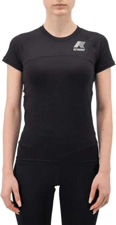 K-way Stephie Black Pure T-Shirt Zwart Dames