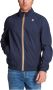 K-way Heren Nylon Jas met Koreaanse Kraag en Ritssluiting Blue Heren - Thumbnail 4