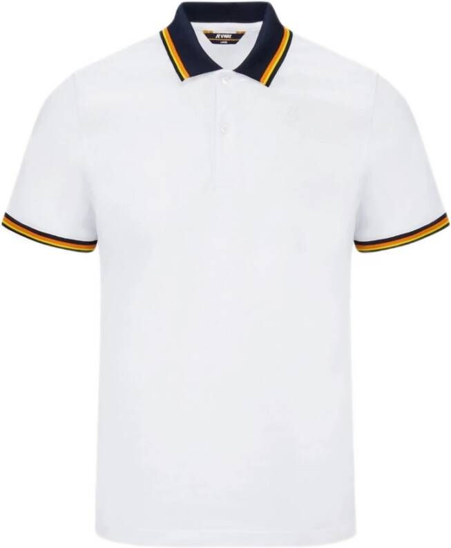 K-way Tijdloze Polo Shirts voor Heren White Heren