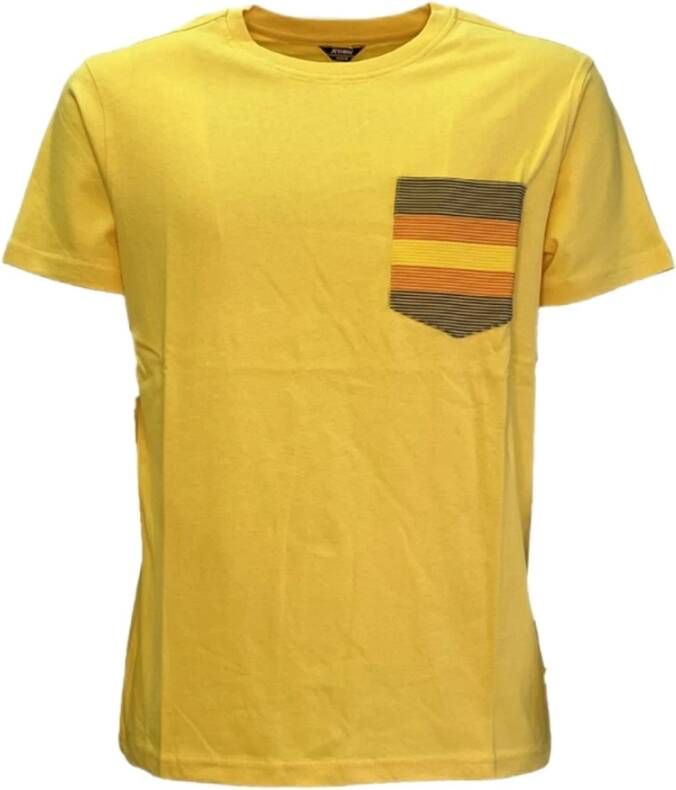 K-way Stijlvolle Heren T-Shirt Geel Heren