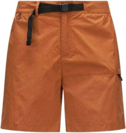 K-way Stijlvolle Nylon Polo Shorts voor Heren Oranje Heren
