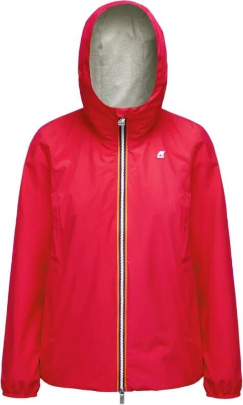 K-way Stijlvolle Rode Jas Medio Marguerite Poly Rood Dames