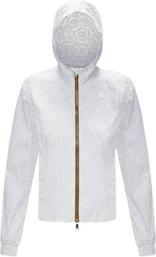 K-way Stijlvolle zip-through hoodie voor vrouwen Wit Dames