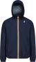 K-way Blauwe Waterdichte Sportjas met Capuchon Blue Heren - Thumbnail 1