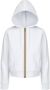K-way Witte Fleece Sportieve Jas Deline White Dames - Thumbnail 3