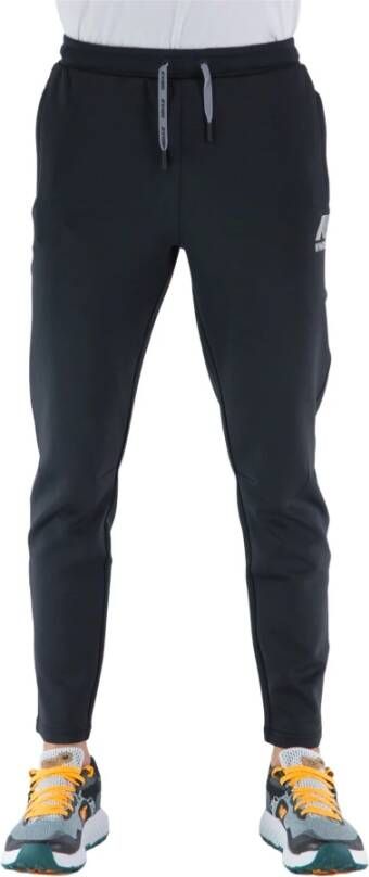 K-way Pantaloni Max con chiusura coulisse e tasche uomo K5115Zw Nero Zwart Heren