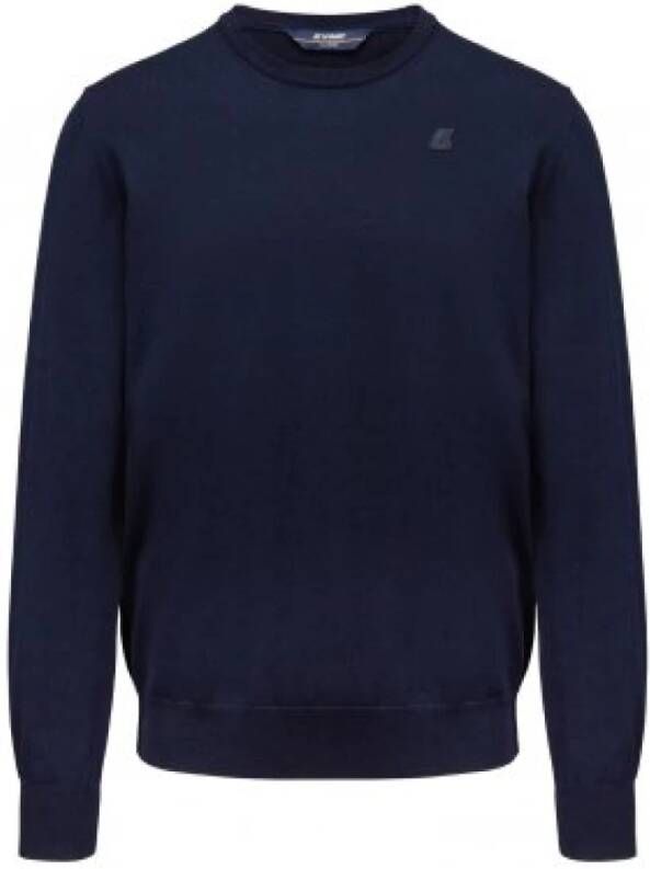 K-way Katoenen Comfort Sweatshirts Blauw Heren