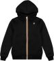 K-way Iconische rits hoodie met geribbelde randen Black Heren - Thumbnail 6