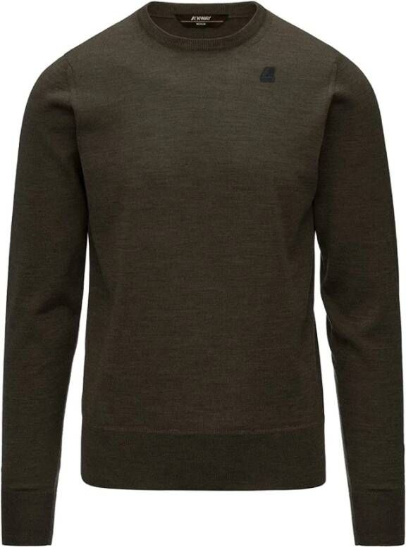 K-way Sweatshirt van het bemanning Groen Heren
