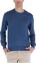 K-way Blauwe Katoenen Gebreide Trui Stijlvol Comfort Blue Heren - Thumbnail 1