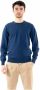 K-way Pullover girocollo in lana merino con patch logo uomo Sebasti K6113Bw Blue Medieval Blauw Heren - Thumbnail 3