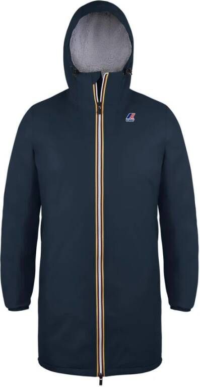 K-way Waterdichte Parka Eiffel Orsetto Collectie Blue Heren