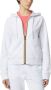 K-way Witte Fleece Sportieve Jas Deline White Dames - Thumbnail 1