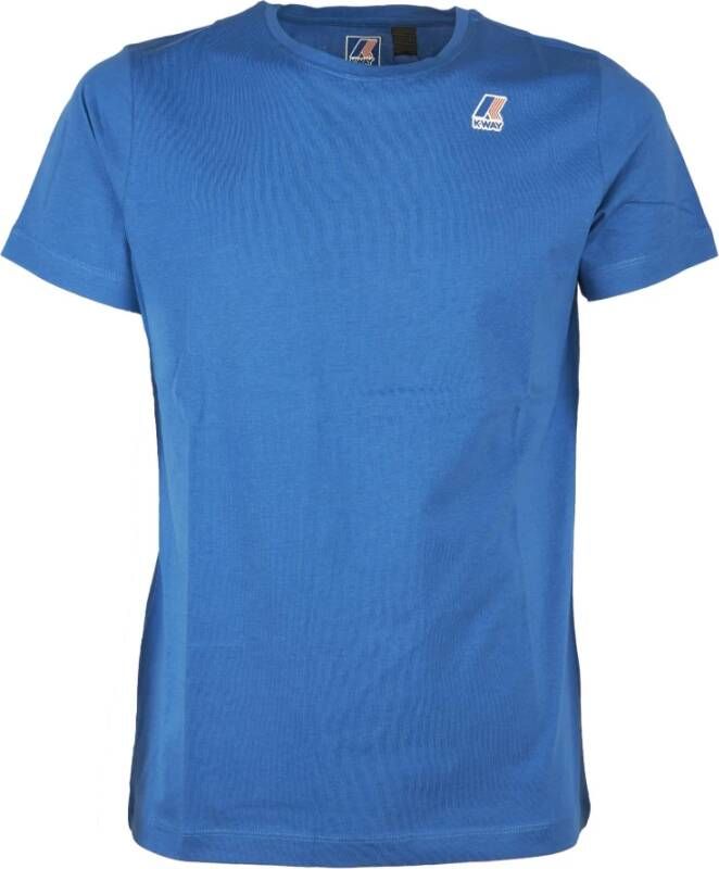 K-way T-shirt Blauw Heren